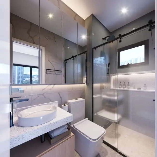 Foto 6 de Apartamento com 1 quarto à venda, 41m2 em Lindóia, Curitiba - PR