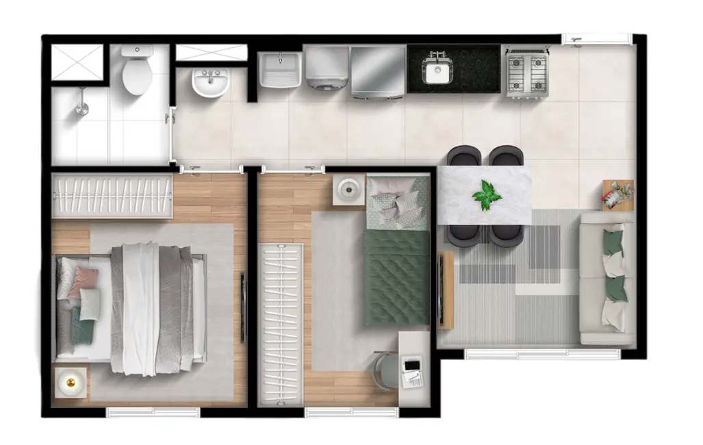 Foto 5 de Apartamento com 2 quartos à venda, 36m2 em Vila Prudente, São Paulo - SP