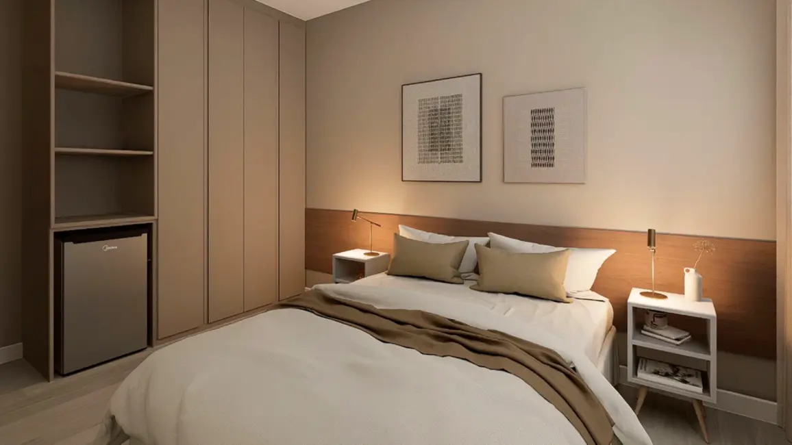 Apartamento com 1 quarto à venda, 28m2 em Moema, São Paulo - SP - imagem 8 Foto 8 de Apartamento com 1 quarto à venda, 28m2 em Moema, São Paulo - SP