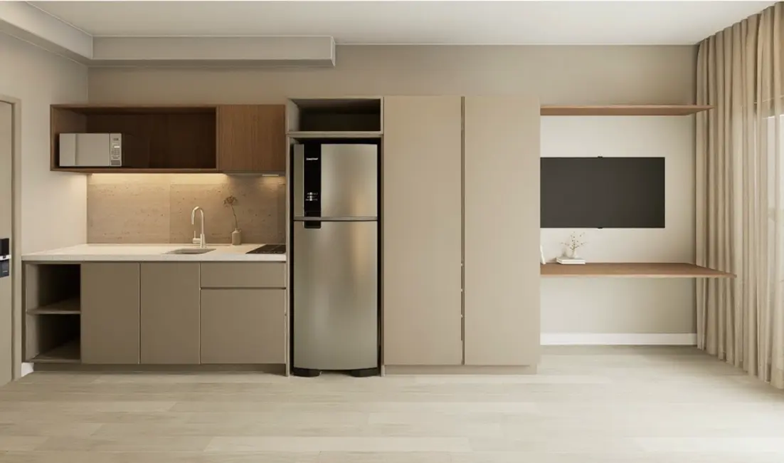 Apartamento com 1 quarto à venda, 28m2 em Moema, São Paulo - SP - imagem 7 Foto 7 de Apartamento com 1 quarto à venda, 28m2 em Moema, São Paulo - SP