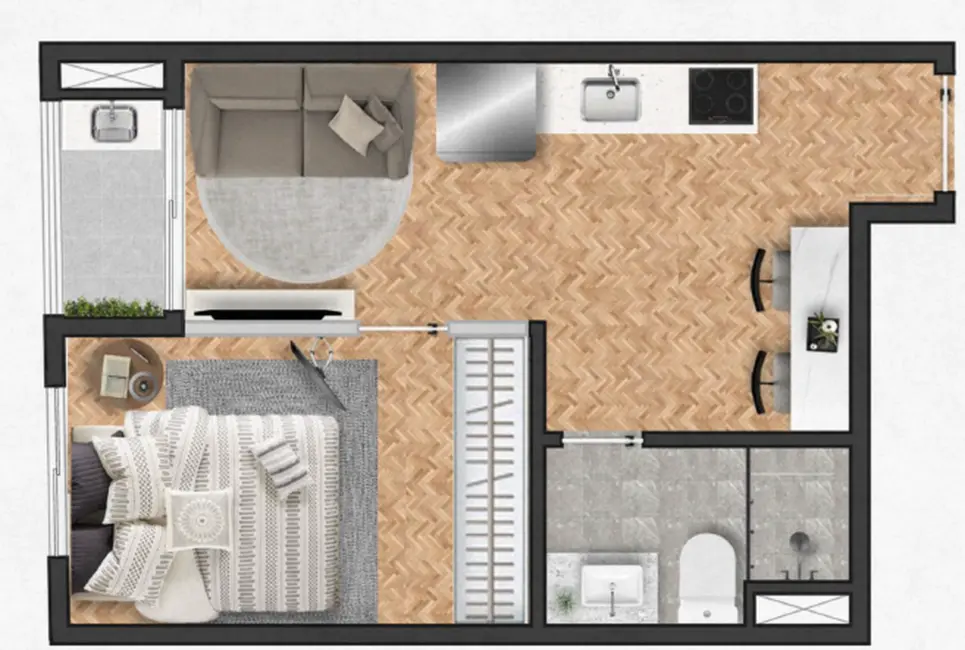 Foto 2 de Apartamento com 1 quarto à venda, 58m2 em Bela Vista, São Paulo - SP