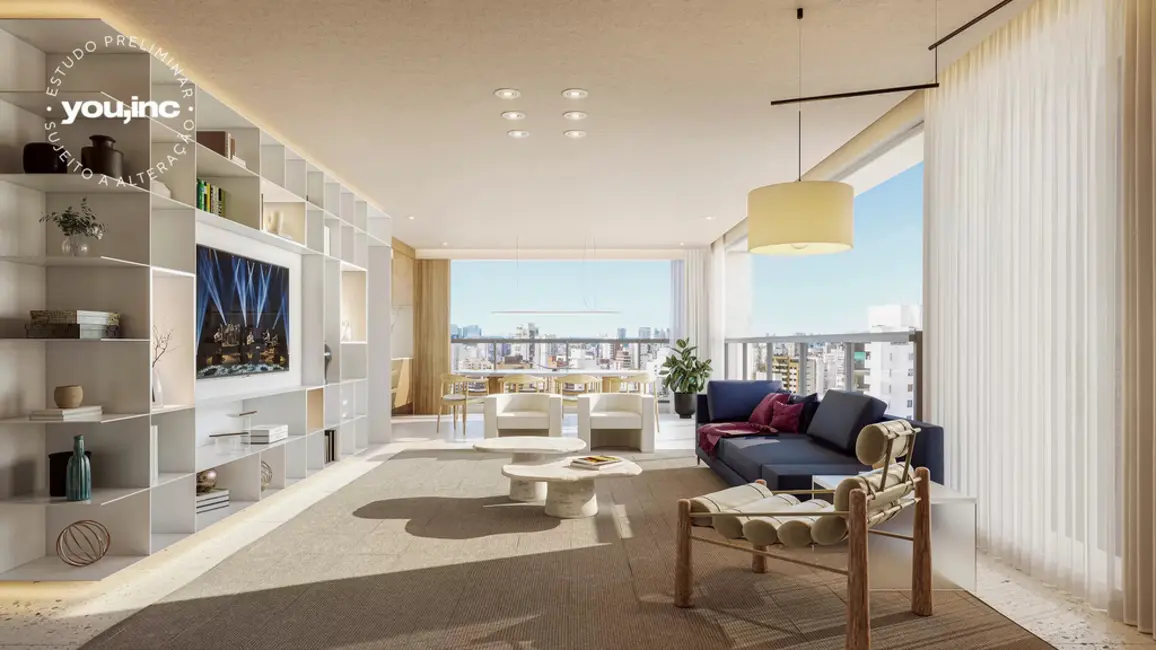 Apartamento com 3 quartos à venda, 141m2 em Moema, São Paulo - SP - imagem 4 Foto 4 de Apartamento com 3 quartos à venda, 141m2 em Moema, São Paulo - SP