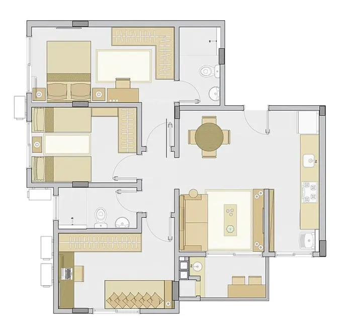 Foto 7 de Apartamento com 3 quartos à venda, 70m2 em Nova Palhoça, Palhoca - SC