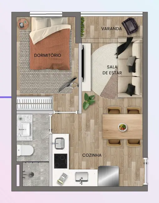 Apartamento com 2 quartos à venda, 45m2 em Vila Mariana, São Paulo - SP - imagem 9 Foto 9 de Apartamento com 2 quartos à venda, 45m2 em Vila Mariana, São Paulo - SP