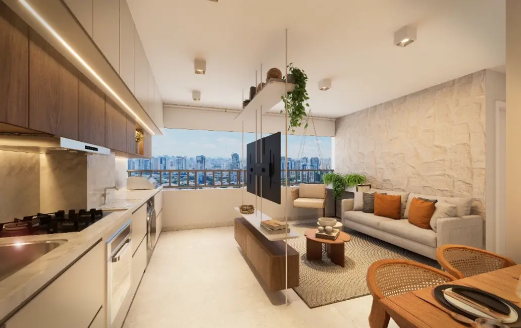 Foto 2 de Apartamento com 2 quartos à venda, 42m2 em Brooklin Novo, São Paulo - SP