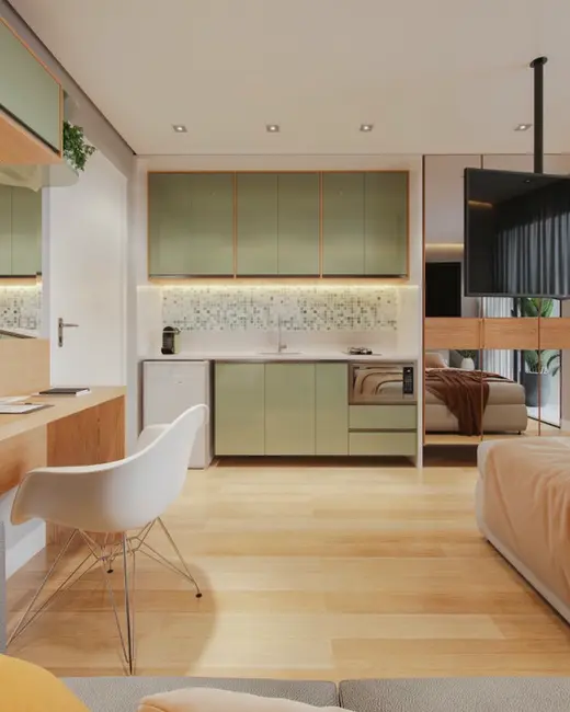 Foto 4 de Apartamento com 1 quarto à venda, 27m2 em Bacacheri, Curitiba - PR