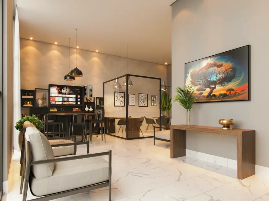 Foto 3 de Apartamento com 1 quarto à venda, 37m2 em Bacacheri, Curitiba - PR