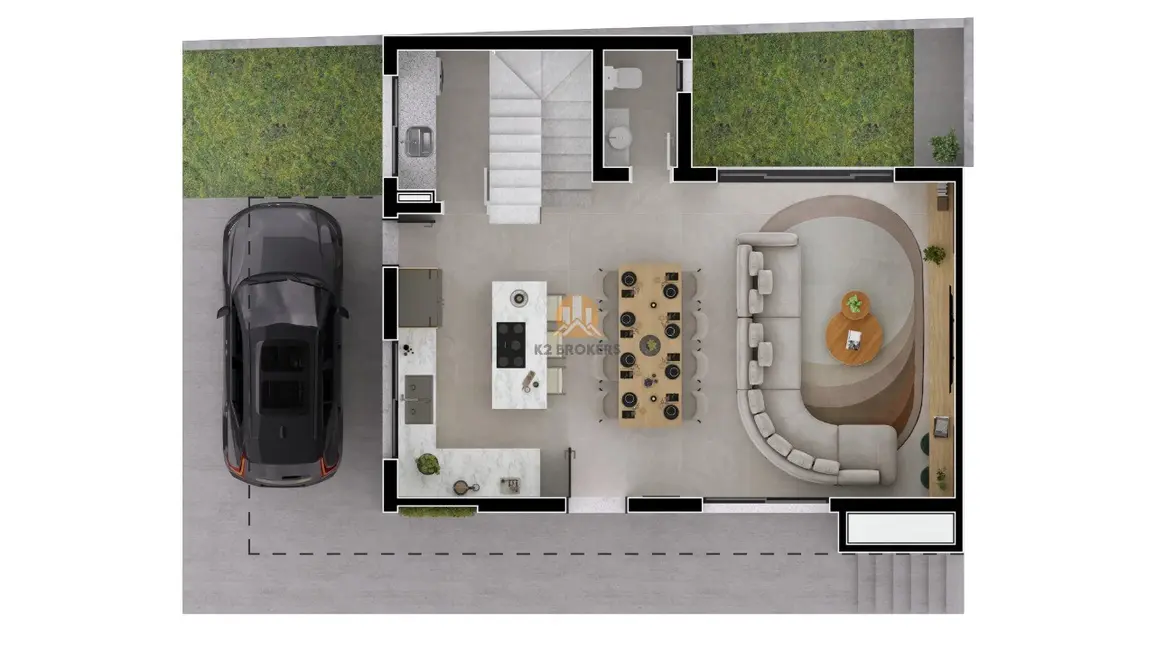 Foto 4 de Casa de Condomínio com 3 quartos à venda, 254m2 em Seminário, Curitiba - PR