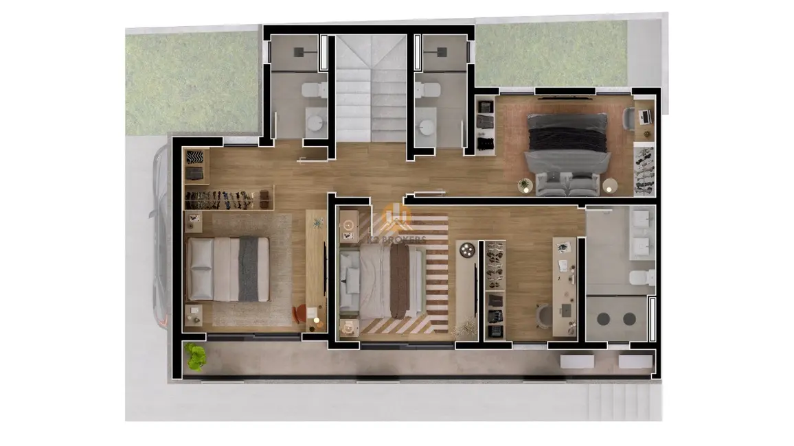 Foto 4 de Casa de Condomínio com 3 quartos à venda, 257m2 em Seminário, Curitiba - PR