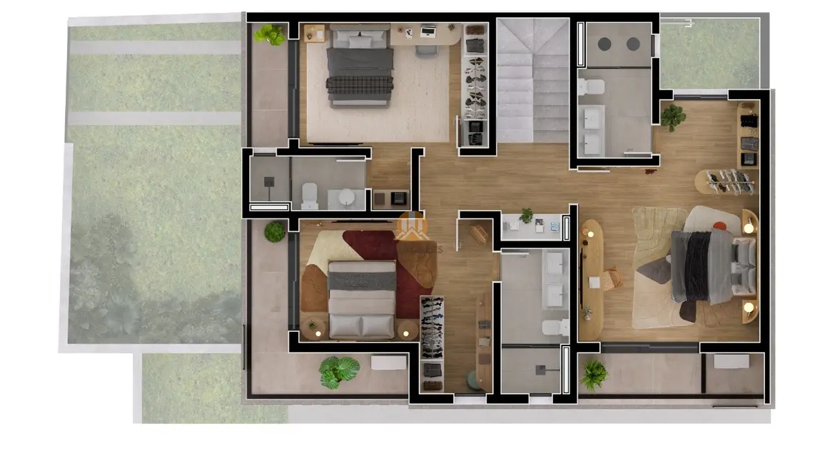 Foto 4 de Casa de Condomínio com 3 quartos à venda, 295m2 em Seminário, Curitiba - PR