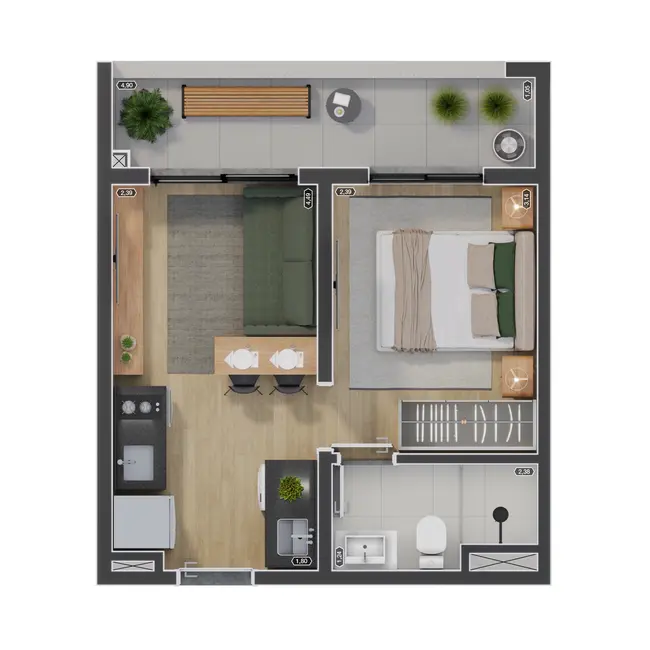 Foto 8 de Apartamento com 1 quarto à venda, 30m2 em Vila Mariza Mazzei, São Paulo - SP