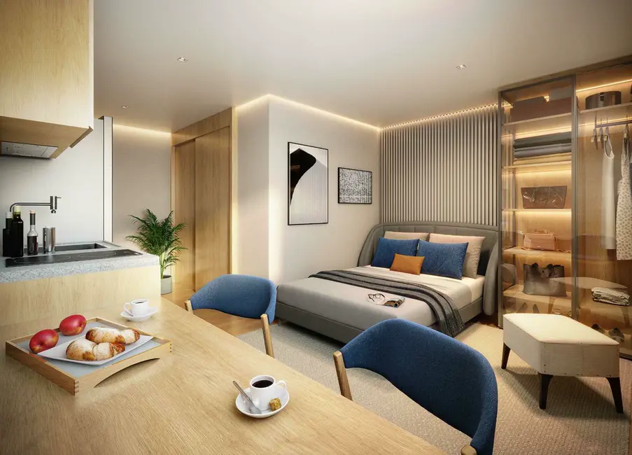 Apartamento com 1 quarto à venda, 30m2 em Jardim Guedala, São Paulo - SP - imagem 3 Foto 3 de Apartamento com 1 quarto à venda, 30m2 em Jardim Guedala, São Paulo - SP