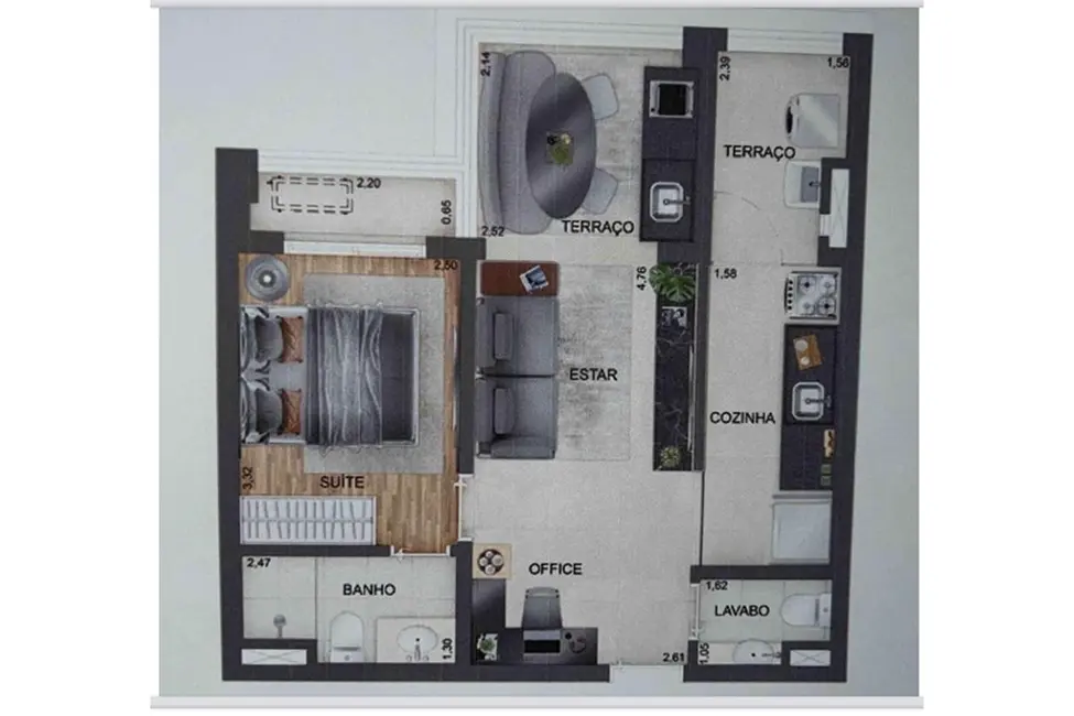 Foto 3 de Apartamento com 1 quarto à venda, 51m2 em Vila Mariana, São Paulo - SP