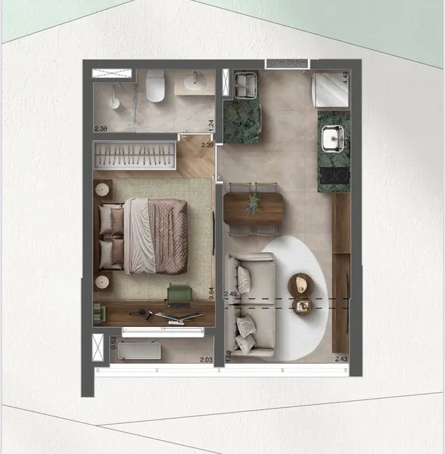 Apartamento com 2 quartos à venda, 52m2 em Vila Guarani (Z Sul), São Paulo - SP - imagem 7 Foto 7 de Apartamento com 2 quartos à venda, 52m2 em Vila Guarani (Z Sul), São Paulo - SP