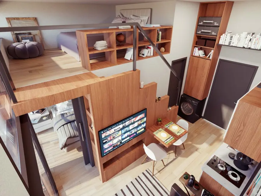 Foto 4 de Apartamento com 1 quarto à venda, 32m2 em Hugo Lange, Curitiba - PR