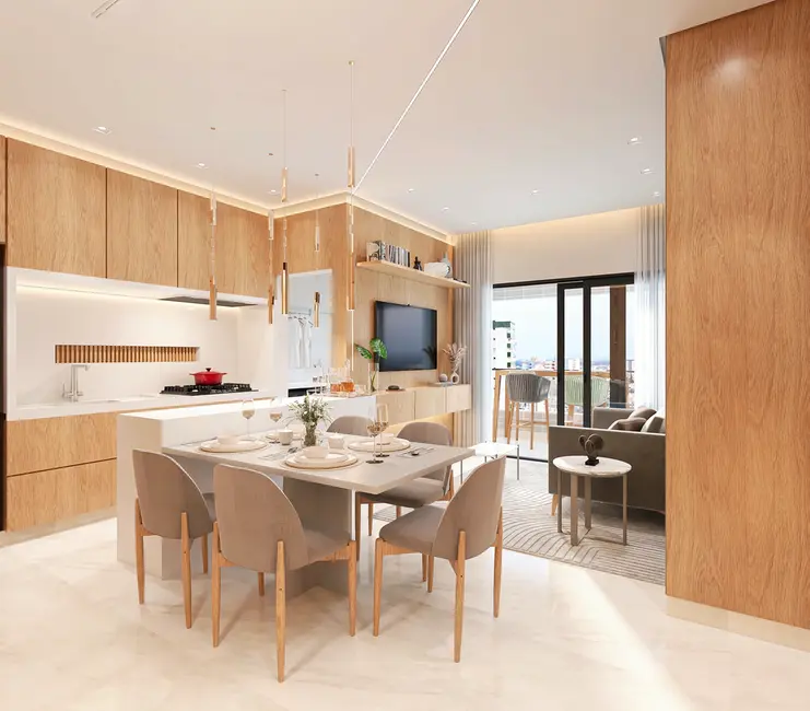 Apartamento com 2 quartos à venda, 73m2 em Canto do Forte, Praia Grande - SP - imagem 6 Foto 6 de Apartamento com 2 quartos à venda, 73m2 em Canto do Forte, Praia Grande - SP