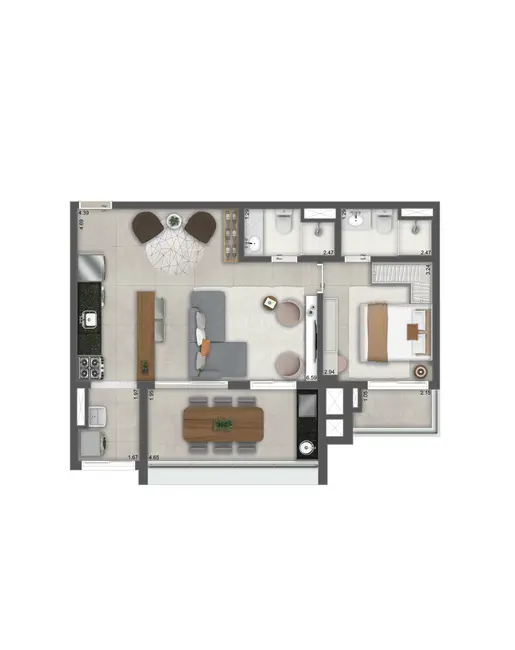 Apartamento com 3 quartos à venda, 198m2 em Vila Mariana, São Paulo - SP - imagem 6 Foto 6 de Apartamento com 3 quartos à venda, 198m2 em Vila Mariana, São Paulo - SP