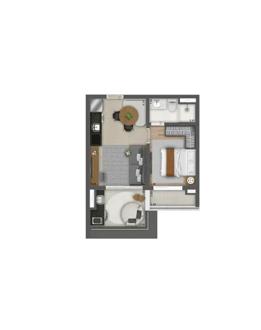 Apartamento com 2 quartos à venda, 64m2 em Vila Mariana, São Paulo - SP - imagem 8 Foto 8 de Apartamento com 2 quartos à venda, 64m2 em Vila Mariana, São Paulo - SP