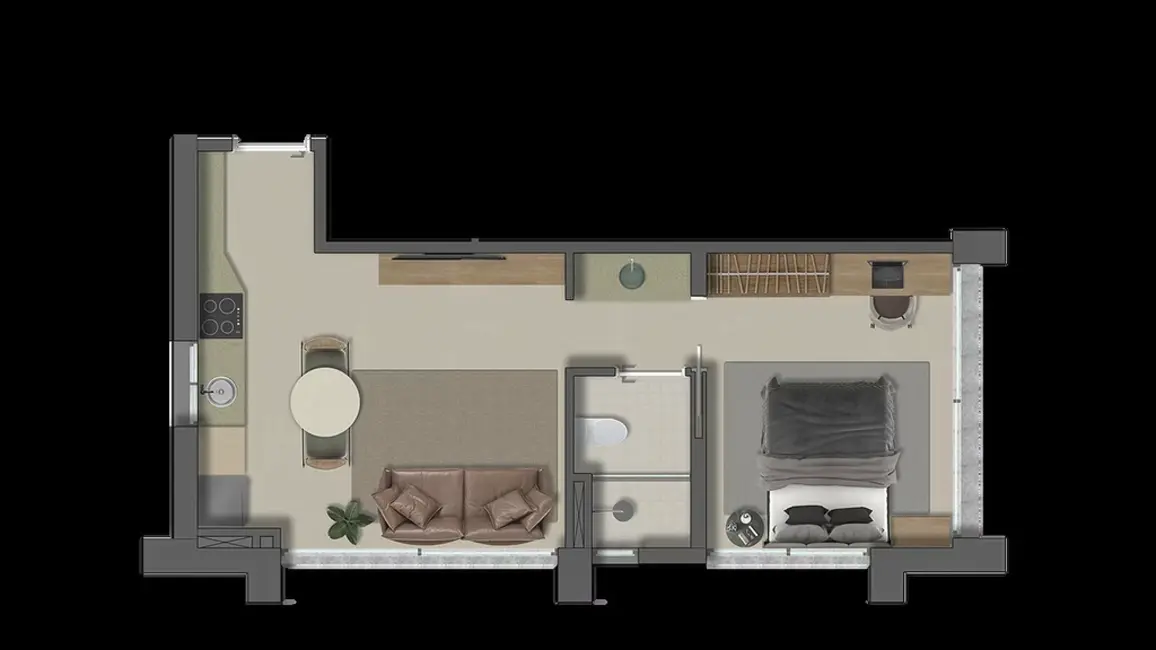 Foto 7 de Apartamento com 1 quarto à venda, 44m2 em Centro, São Paulo - SP