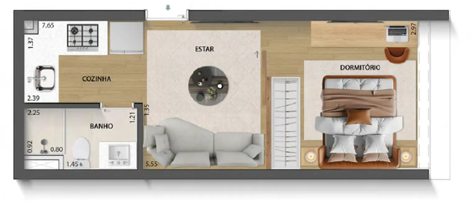 Foto 7 de Apartamento com 1 quarto à venda, 36m2 em Perdizes, São Paulo - SP