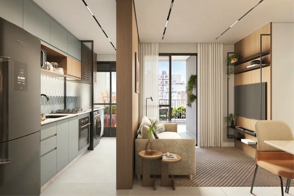 Apartamento com 1 quarto à venda, 31m2 em Capão Raso, Curitiba - PR - imagem 7 Foto 7 de Apartamento com 1 quarto à venda, 31m2 em Capão Raso, Curitiba - PR