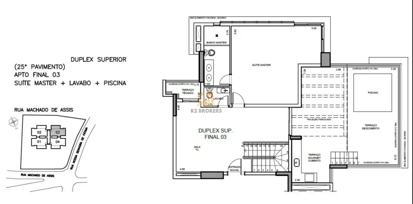 Foto 3 de Apartamento com 4 quartos à venda, 276m2 em Centro, Osasco - SP
