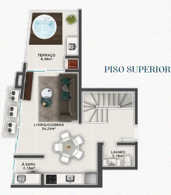 Foto 9 de Apartamento com 2 quartos à venda, 72m2 em Bombinhas - SC