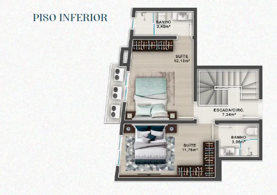 Foto 8 de Apartamento com 2 quartos à venda, 72m2 em Bombinhas - SC