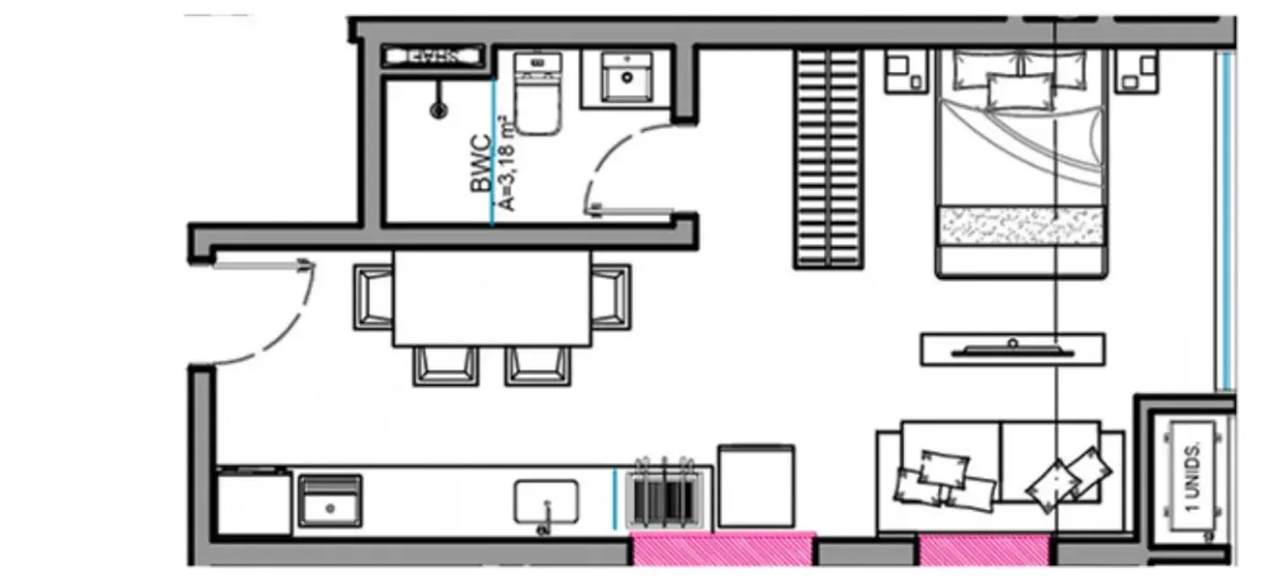Foto 3 de Apartamento com 1 quarto à venda, 42m2 em Porto Belo - SC