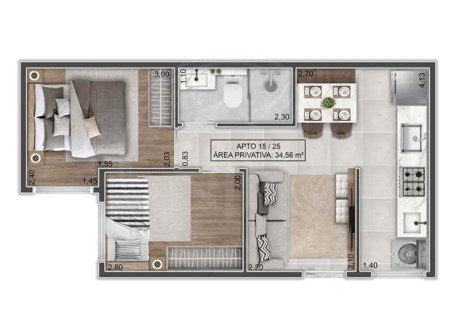 Foto 5 de Apartamento com 2 quartos à venda, 34m2 em Vila Matilde, São Paulo - SP