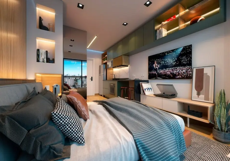 Foto 6 de Apartamento com 1 quarto à venda, 19m2 em Centro, Curitiba - PR