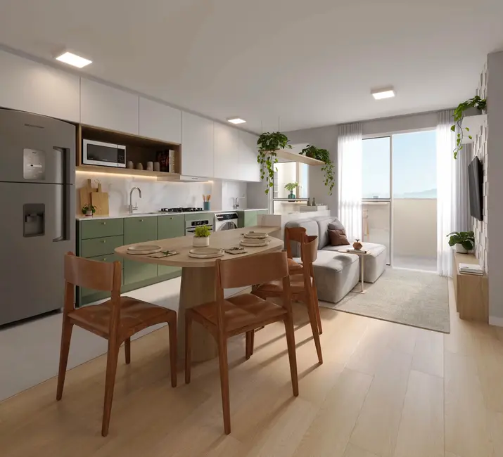 Foto 4 de Apartamento com 2 quartos à venda, 52m2 em Cordeiros, Itajai - SC