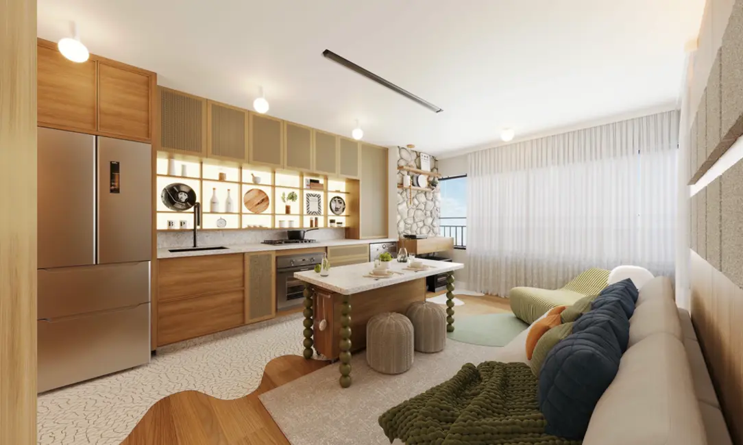 Foto 3 de Apartamento com 2 quartos à venda, 43m2 em Jardim, Santo Andre - SP