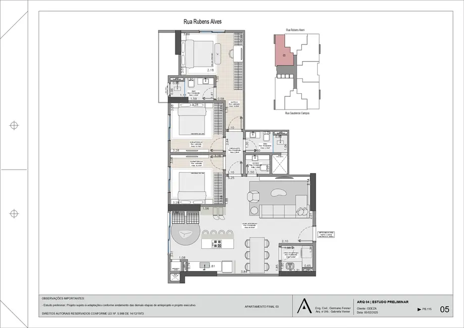 Foto 8 de Apartamento com 3 quartos à venda, 103m2 em Porto Belo - SC