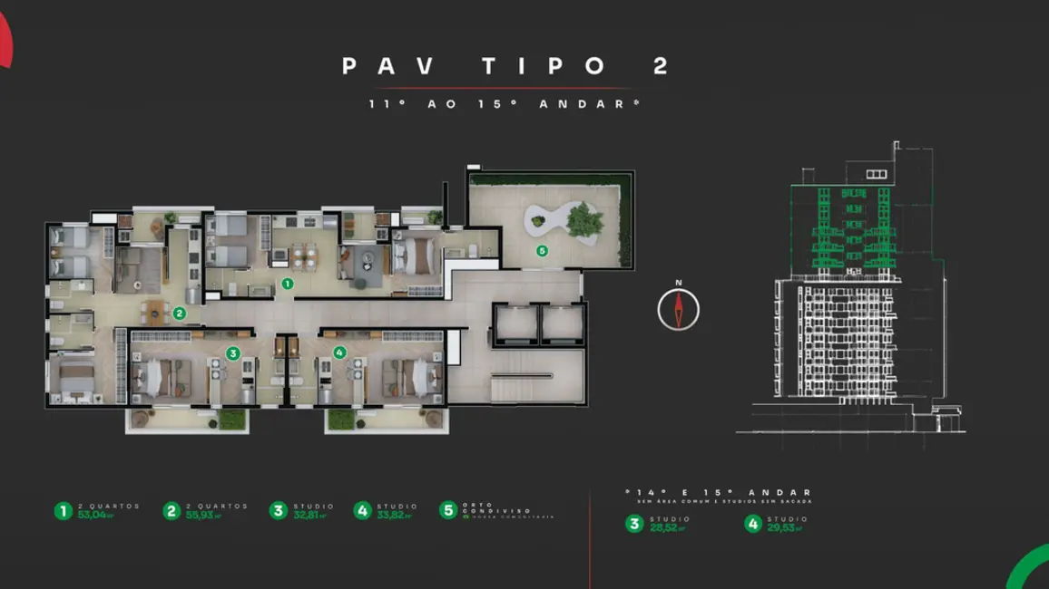 Foto 30 de Apartamento com 1 quarto à venda, 30m2 em Água Verde, Curitiba - PR