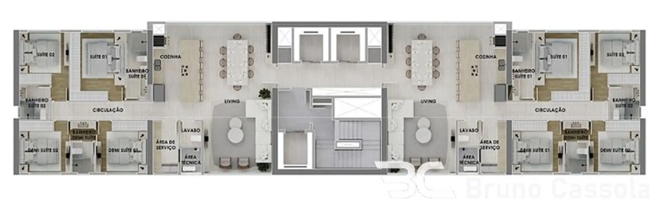 Foto 4 de Apartamento com 4 quartos à venda, 157m2 em Pioneiros, Balneario Camboriu - SC