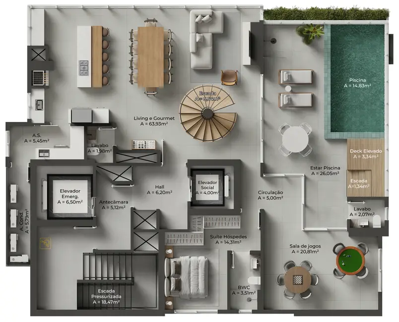 Foto 35 de Apartamento com 5 quartos à venda, 304m2 em Centro, Balneario Camboriu - SC