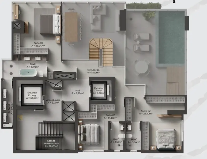 Foto 38 de Apartamento com 5 quartos à venda, 304m2 em Centro, Balneario Camboriu - SC