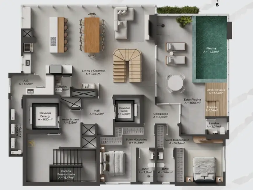 Foto 37 de Apartamento com 5 quartos à venda, 304m2 em Centro, Balneario Camboriu - SC