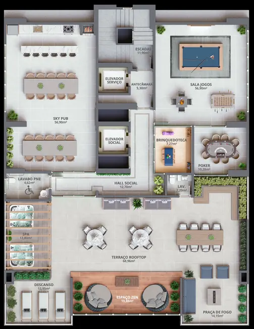 Foto 4 de Apartamento com 3 quartos à venda, 141m2 em Meia Praia, Itapema - SC