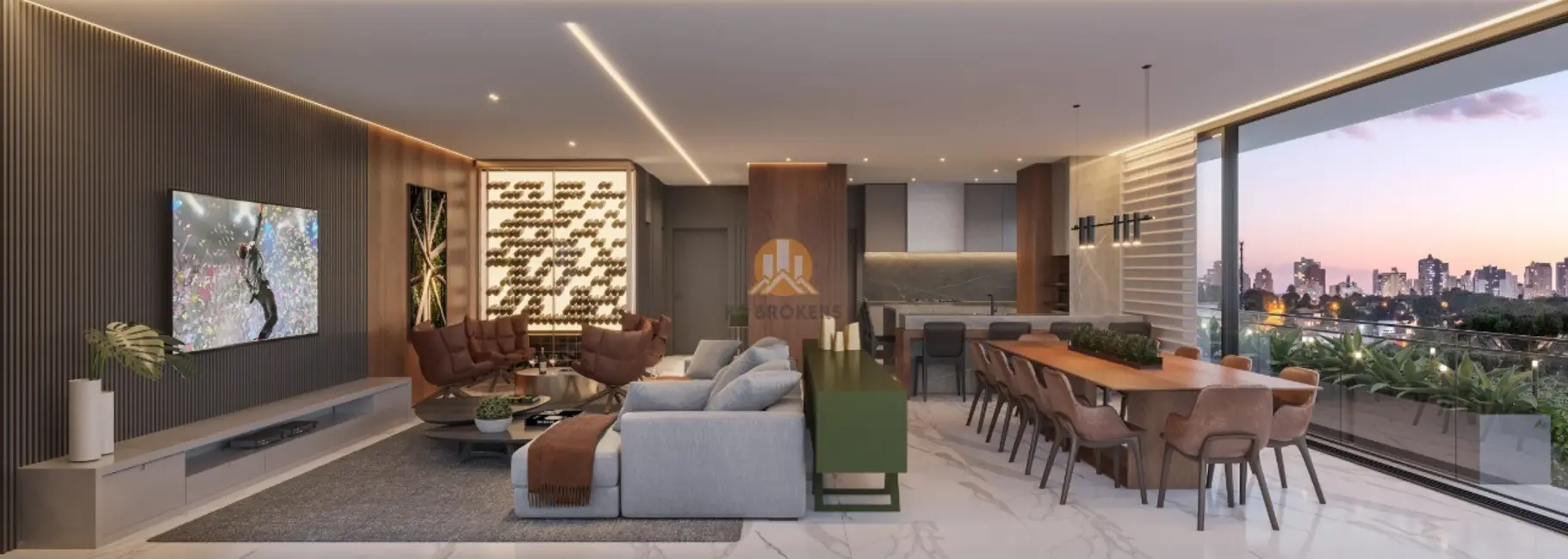 Apartamento com 3 quartos à venda, 175m2 em Batel, Curitiba - PR - imagem 6 Foto 6 de Apartamento com 3 quartos à venda, 175m2 em Batel, Curitiba - PR