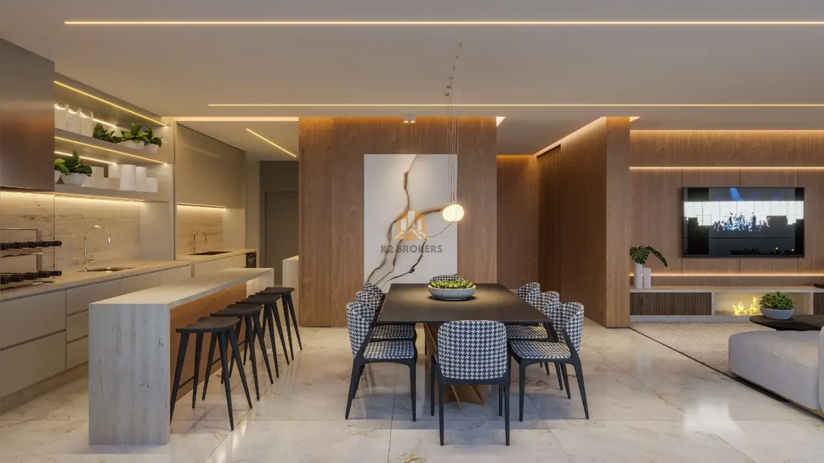 Apartamento com 3 quartos à venda, 175m2 em Batel, Curitiba - PR - imagem 9 Foto 9 de Apartamento com 3 quartos à venda, 175m2 em Batel, Curitiba - PR