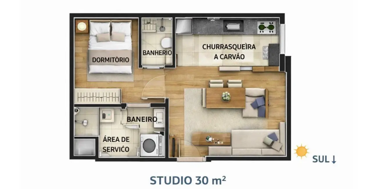 Foto 2 de Apartamento com 2 quartos à venda, 60m2 em Itapema - SC