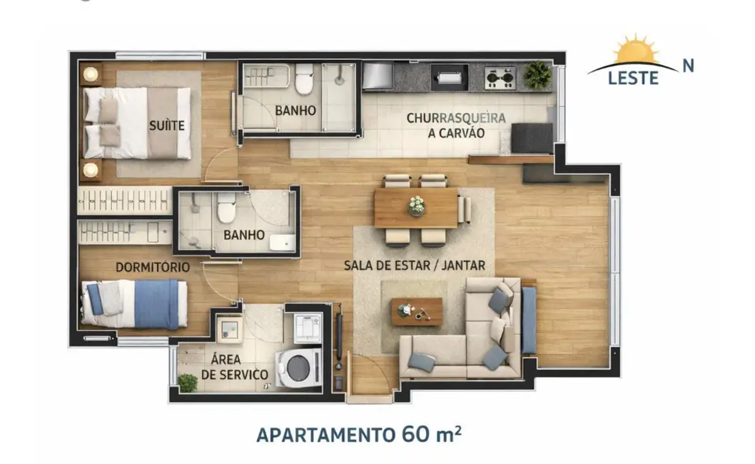 Foto 5 de Apartamento com 1 quarto à venda, 30m2 em Itapema - SC