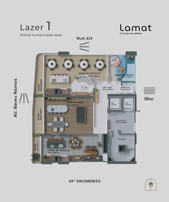 Foto 8 de Apartamento com 3 quartos à venda, 184m2 em Meia Praia, Itapema - SC