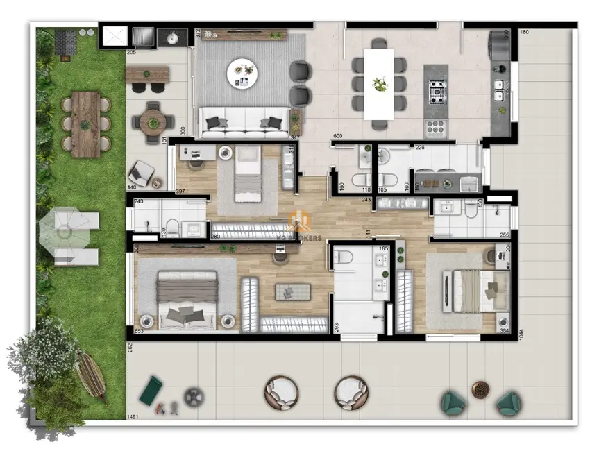 Foto 2 de Apartamento com 3 quartos à venda, 140m2 em Bigorrilho, Curitiba - PR