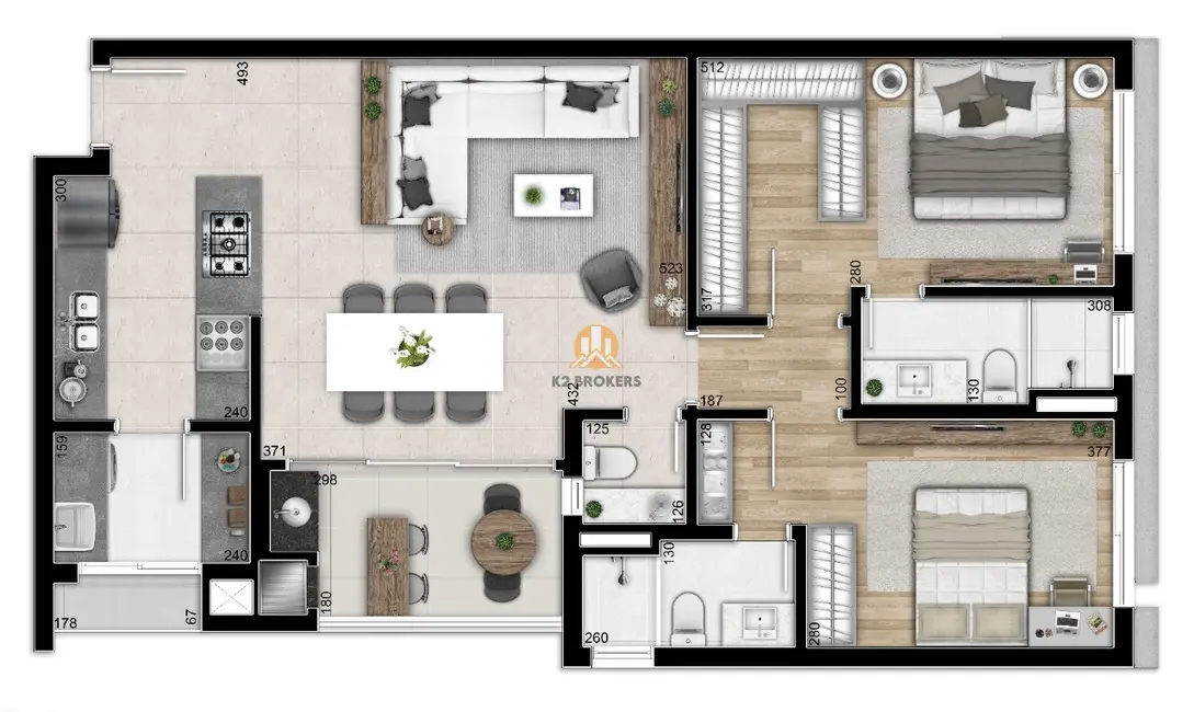 Foto 2 de Apartamento com 2 quartos à venda, 97m2 em Bigorrilho, Curitiba - PR