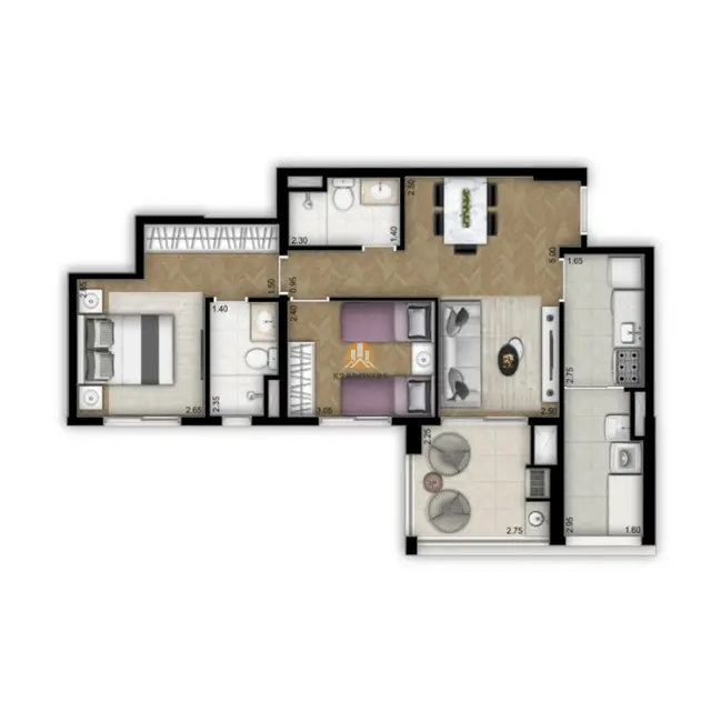 Foto 8 de Apartamento com 2 quartos à venda, 70m2 em Vila Leopoldina, São Paulo - SP