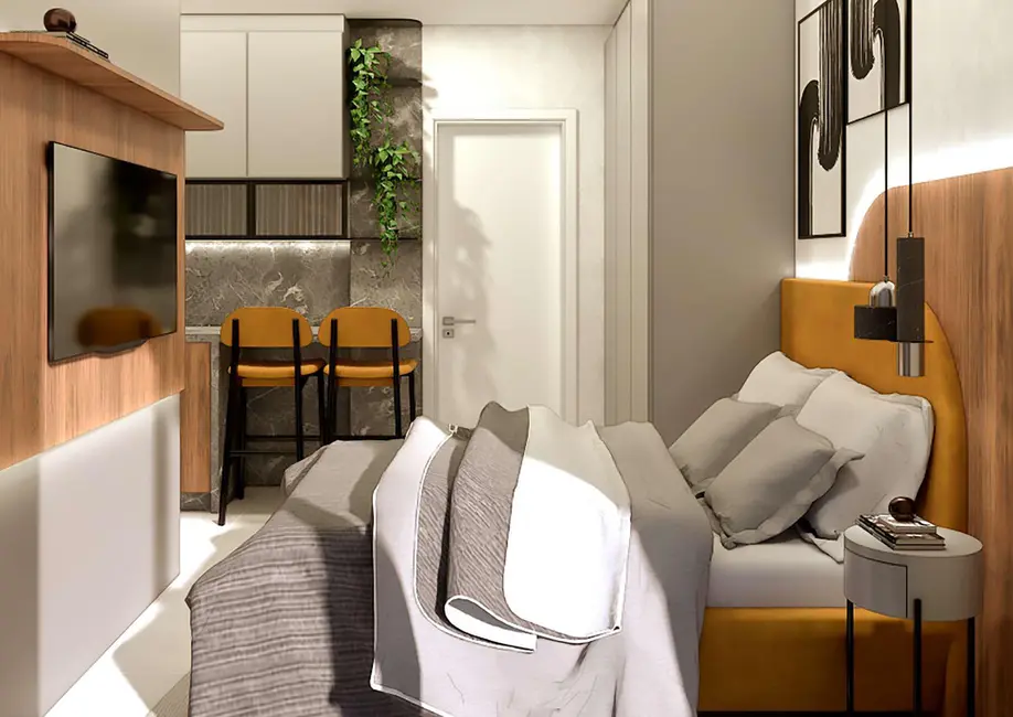 Apartamento com 1 quarto à venda, 24m2 em Alto da Glória, Curitiba - PR - imagem 9 Foto 9 de Apartamento com 1 quarto à venda, 24m2 em Alto da Glória, Curitiba - PR