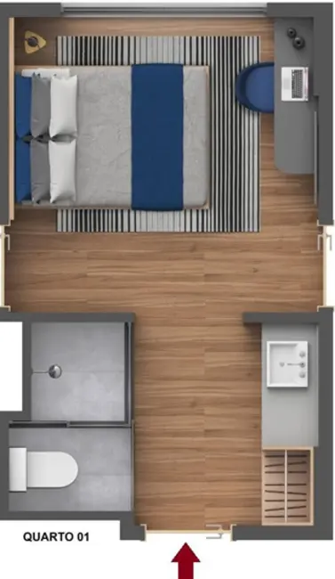 Foto 7 de Apartamento com 1 quarto à venda, 17m2 em Ibirapuera, São Paulo - SP